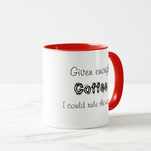 Fungerend koffiebekertjes unieke cadeauideeën of w mok (Voorkant rechts)