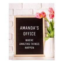 Fungerend Letter board Felt Board Custom Text Kant