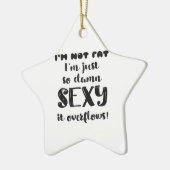 Fungerend lichaam Humor Gift Women Overgewicht Gif Keramisch Ornament (Links)