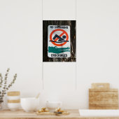 Fungerend NO SWIMMING Warning Sign Poster (Keuken)