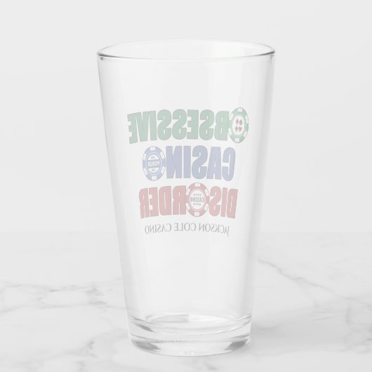 Fungerend Obsessief-casino-stoornis Aangepast Glas (Achterkant)
