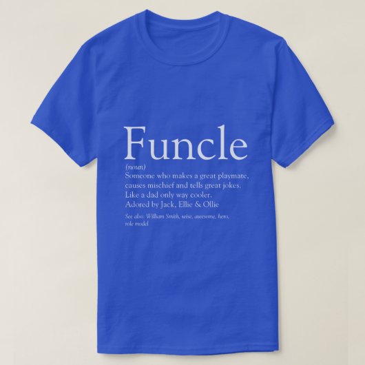 Fungerend oom Funny Definition Quote T-shirt (Design voorkant)