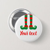 Fungerend, op maat gesneden kerstfeestduitje ronde button 5,7 cm (Voorkant /achterkant)