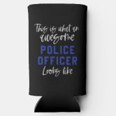 Fungerend politieagent Geweldige politieagent Squa Seltzer Blikjeskoeler (Achterkant)