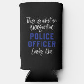 Fungerend politieagent Geweldige politieagent Squa Seltzer Blikjeskoeler (Voorkant)