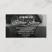 Fungerend rijleraar autorijden visitekaartje (Achterkant)