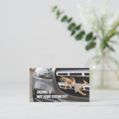 Fungerend rijleraar autorijden visitekaartje (Staand voorkant)