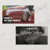 Fungerend rijleraar autorijden visitekaartje (Voorkant / Achterkant)