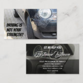 Fungerend rijleraar autorijden visitekaartje (Voorkant / Achterkant)