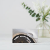 Fungerend rijleraar autorijden visitekaartje (Staand voorkant)