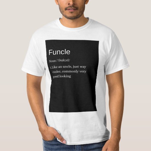 Fungerend shirt voor ooms (Voorkant)