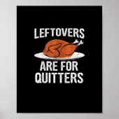 Fungerend Thanksgiving in Turkije Leftovers zijn v Poster (Voorkant)