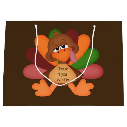 Fungerend Thanksgiving kalkoenschenktas Large Cadeautasje (Voorkant)