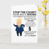 Fungerend vijfde jaar geboortedag Cadeau gelukkig  Kaart (Gele Bloem)