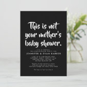 Fungerend virtueel baby shower-uitnodiging (Staand voorkant)