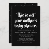 Fungerend virtueel baby shower-uitnodiging (Voorkant / Achterkant)