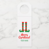 Fungerend voetparelen kerstpapier, hanger van wijn (Voorkant)