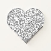 Fungerend volwassen borstpatroon notitieboek (Achterkant)