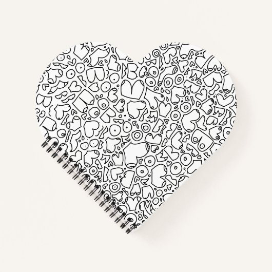 Fungerend volwassen borstpatroon notitieboek (Voorkant)