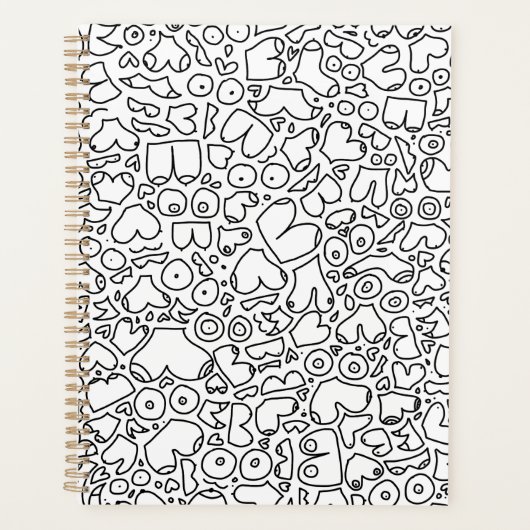 Fungerend volwassen borstpatroon planner (Voorkant)