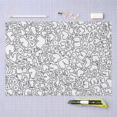 Fungerend volwassen borstpatroon tissuepapier (Craft)