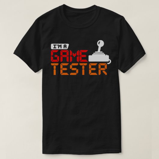 Fungerend voor videogames-gametest t-shirt (Design voorkant)