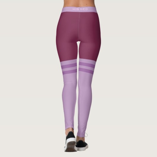 Fungerende Leggings Faux over knie Sokken Aangepas (Achterkant)