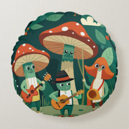 Funghi Funk Fest Rond Kussen
