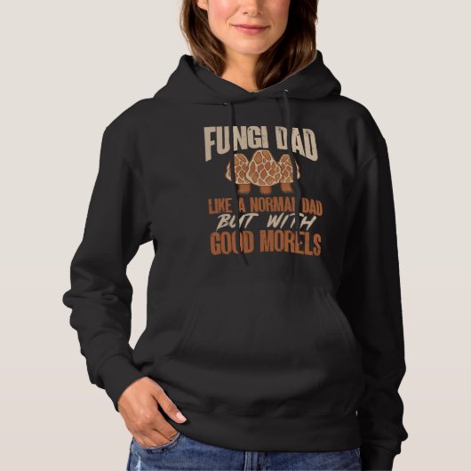 Fungi Dad Mushroom Hunting Morel Hunter Foraging Hoodie (Voorkant)