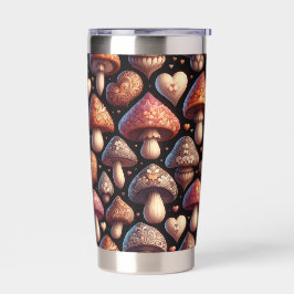 Fungi Family Geïsoleerde Drinkbeker