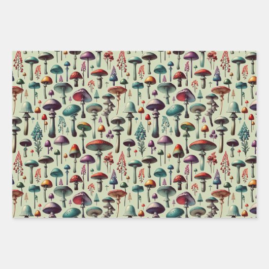 Fungi Forest Inpakpapier Vel (Voorkant)