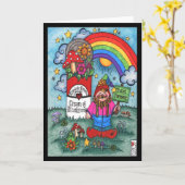 Fungi Forever Gnomie Kaart (Gele Bloem)