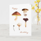 Fungi in Waterverf Wenskaarten Kaart (Gele Bloem)