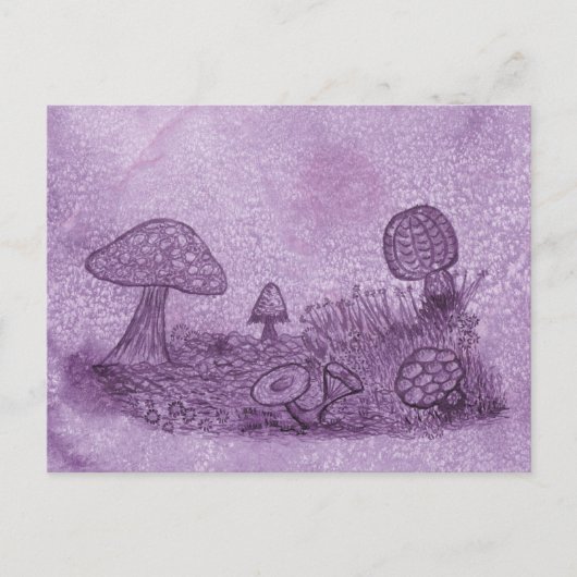 Fungi Meadow Briefkaart (Voorkant)