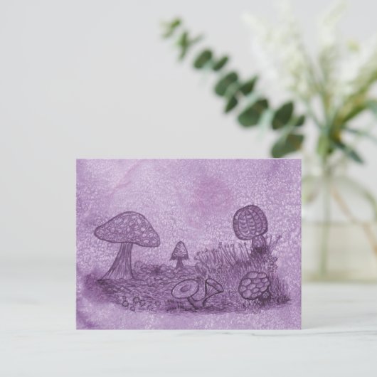 Fungi Meadow Briefkaart (Staand voorkant)