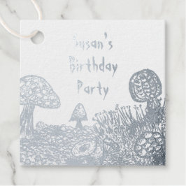 Fungi Meadow Folie Favor Tags