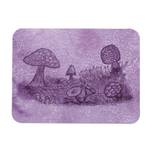 Fungi Meadow Rectangle Magnet Magneet