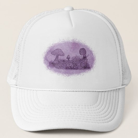 Fungi Meadow Trucker Hat Trucker Pet (Voorkant)