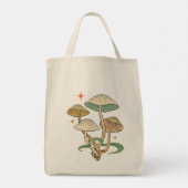Fungi Mushroom Canvas tas (Achterkant)