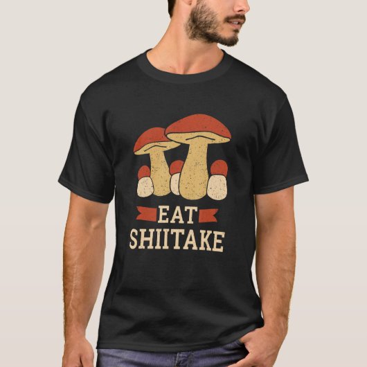 Fungi Picker East Shiitake Mushroom T-shirt (Voorkant)
