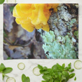 Fungi Tremella Mesenterica Tea Towel Theedoek (Gevouwen)