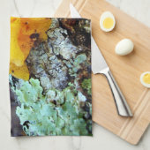 Fungi Tremella Mesenterica Tea Towel Theedoek (Quarter Fold)