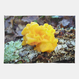 Fungi Tremella Mesenterica Tea Towel Theedoek