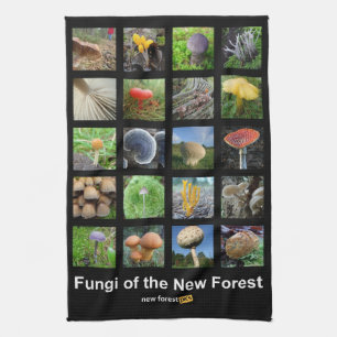 Fungi van de New Forest Teatowel Theedoek