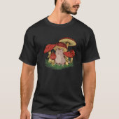 Fungus Magic Psilocybin Mushrooms Cat Hippie T-shirt (Voorkant)