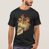 Fungus Magic Psilocybin Mushrooms Skull Face Hippi T-shirt (Voorkant)