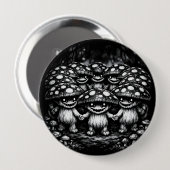 Fungusvolk •  Boswezens door BurnsInHell Ronde Button 4,0 Cm (Voorkant /achterkant)