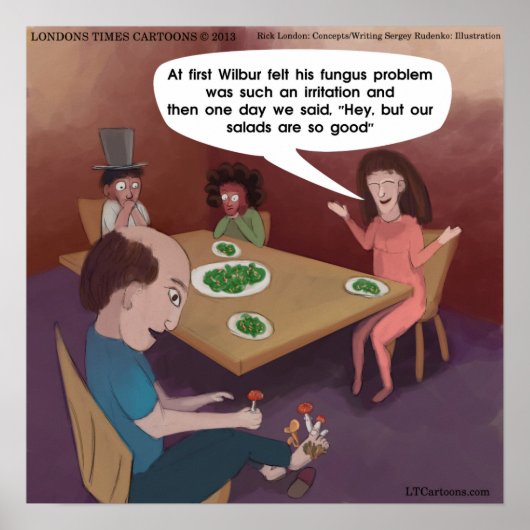 FunGuy met ToedStools Funny Poster (Voorkant)