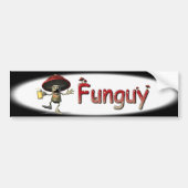 Funguy Mushroom Bumpersticker (Voorkant)