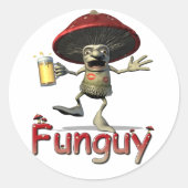 Funguy Paddestoel Stickers (Voorkant)